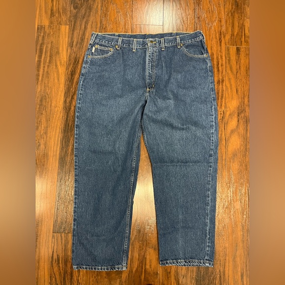 Carhartt  Mens 50X40 B146DST  Straight Jeans,- Stonewash - Picture 1 of 7